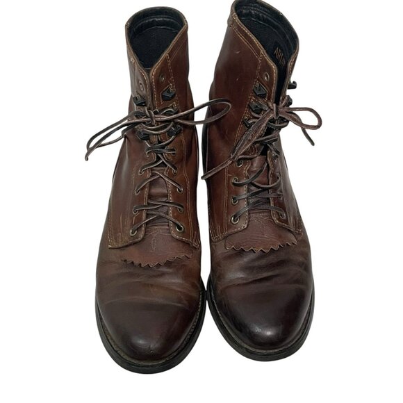 Ariat Heritage Lacer Lace Up Cowboy Western Boots Mens 9D Brown Leather main image 6